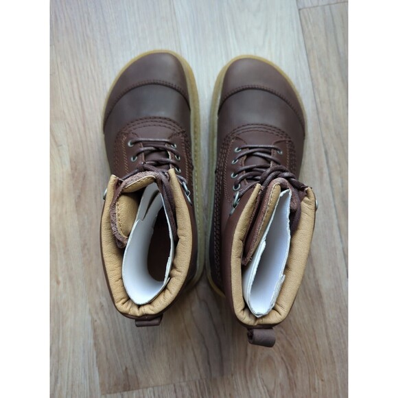 Birkenstock X Pitti Uomo Brown Leather Lace Up Boots Womens 7-7.5 EU 38 - Picture 6 of 12